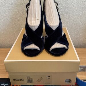 Michael Kors Midnight Velvet Sandals